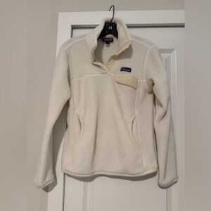 Patagonia Women's Re-Tool Snap T Off-White Fleece pullover